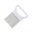 1 pcs Easy Cut Onion Holder Fork Stainless Steel Vegetable Slicer Tomato Cutter Metal Meat
