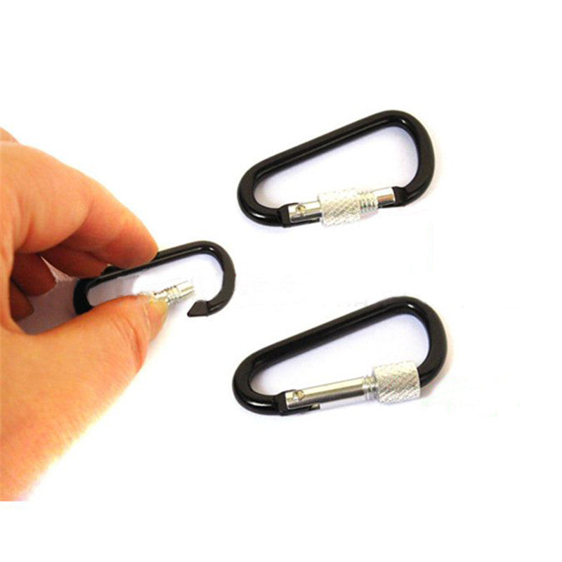 7CM D Shape Carabiner Fast Hang Buckle Climbing Hook Key Chain