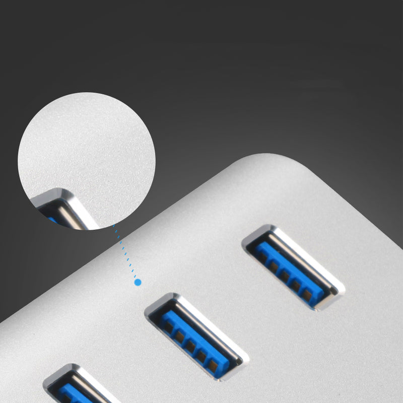 Rocketek HUB-3PC2 Aluminum USB 3.0 Hub SD / TF Card Reader USB Adapter for Phone Camera Printer U Disk