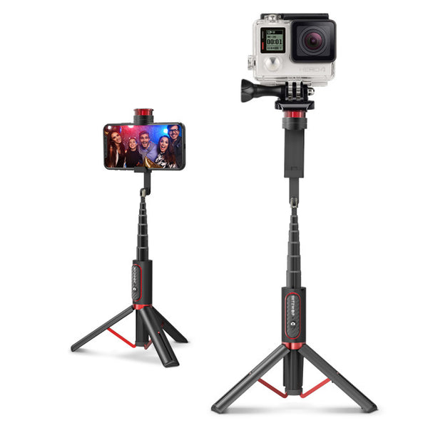 BlitzWolf BW-BS10 Sport All In One Portable Tripod Selfie Stick with 1/4 Screw Port for Camera Mobile Phones