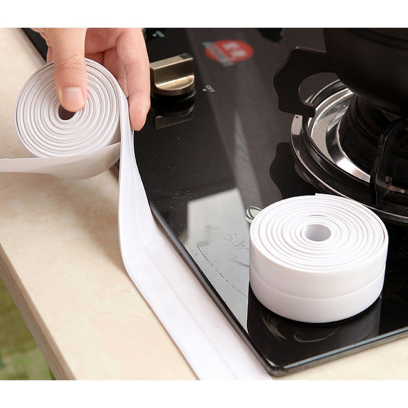 Adhesive Sink Waterproof Tape Kitchen Bathroom Shower Toilet Sealant White