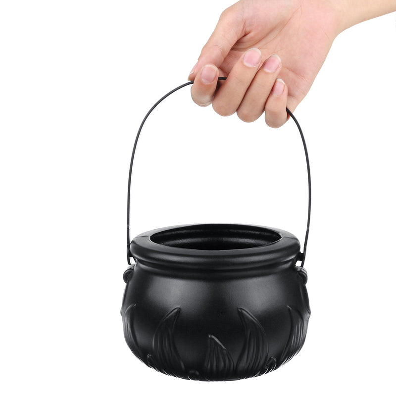 Black Halloween Decorations Witch Jar Candy Box Halloween Props Kids Doll Candy Sweet Jar