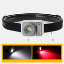 BORUiT B36 650LM XPG White Light+3030 Red Light Ultralight HeadLamp Outdoor Cycling Camping AAA Battery