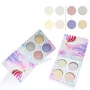 4 Colors Highlight Shimmer Glitter Eye Shadow Palette Glow Face Cosmetic