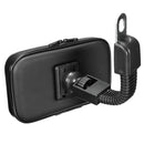 6inch Waterproof Phone Holder GPS Case Motorcycle Rear View Mirror Mount