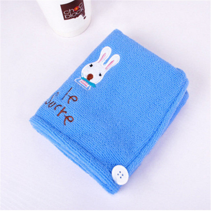 Cute Soft Hair Towel Dry Hair Hat Microfiber Solid Quickly Women Girls Ladies Cap