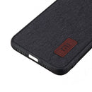 Bakeey Luxury Fabric Splice Soft Silicone Edge Shockproof Protective Case For Xiaomi Mi9 SE
