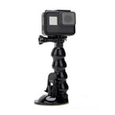Adjustable Suction Cup Mount 4 Joints Goose Neck Extension Arm 16cm for Gopro SJCAM Sport Camera