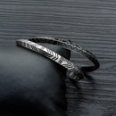 Titanium Steel Stainless Steel Rhomboid Open Male Bracelet