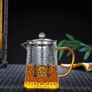 750ml Clear Glass Teapot Stainless Infuser & Lid Steeping Tea Flower Tea Pot