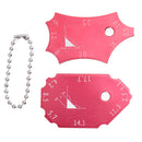 Drillpro 2pcs Angle Welding Gauge Key Pocket Gage Weld Seam Test Ulnar Inspection Ruler Accurate Weld Detection Scale