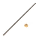 500/1000mm 3D Printer Stepper Motor T12X2 Trapezoidal ACME Lead Screw Copper Nut
