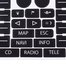 Car Control Button Repair Kit Decals Stickers for VW Volkswagen Touareg 0409