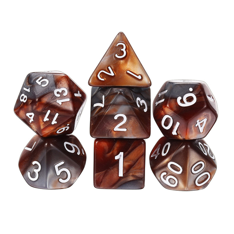 35PCS Metal Polyhedral Dices Set For Dungeons & Dragons Dice Desktop RPG Game