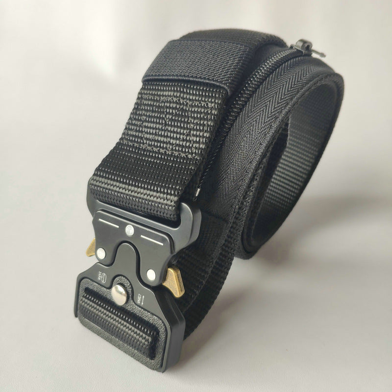 KALOAD 130cm Hidden Zip Bag Tactical Belt Leisure Waist Belt