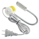 1W 220V Sewing Machine 12 LED Gooseneck Light Magnetic Base With US Plug