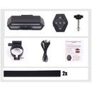 Bicycle Bike Rear Tail Laser LED Indicator Turn Signal Light Wireless Remote Tail Light USB Charging