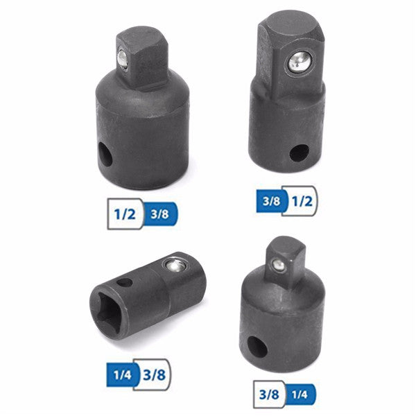 4pcs Socket Converter Set Bit Drive Socket Impact Adapter Converter Reducer Sleeve Adapter