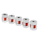 TWO TREES 2PCS 5*5 / 5*8 / 6.35*8mm Aluminium Plum Blossom Flexible Coupling for 3D Printer