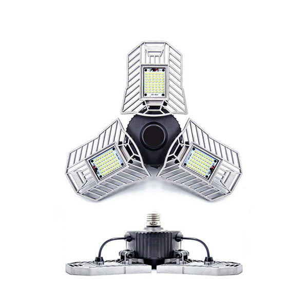 High Power E27 60W 144 LED Adjustable Industrial Flood Light 6000lm for Garage Warehouse AC220V