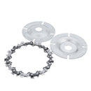 Drillpro 4 Inch Grinder Chain Disc 15 Tooth Wood Carving Disc For 100/115 Angle Grinder