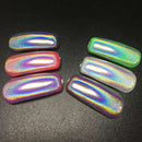 Holographic Laser Nail Art Powder Holo  Effect DIY Powders Silver Pigment Hologram Rainbow
