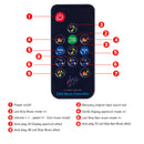 LUSTREON DC5-24V bluetooth Music LED Strip Light Controller with 13 Keys Remote Control for WS2812B WS2811