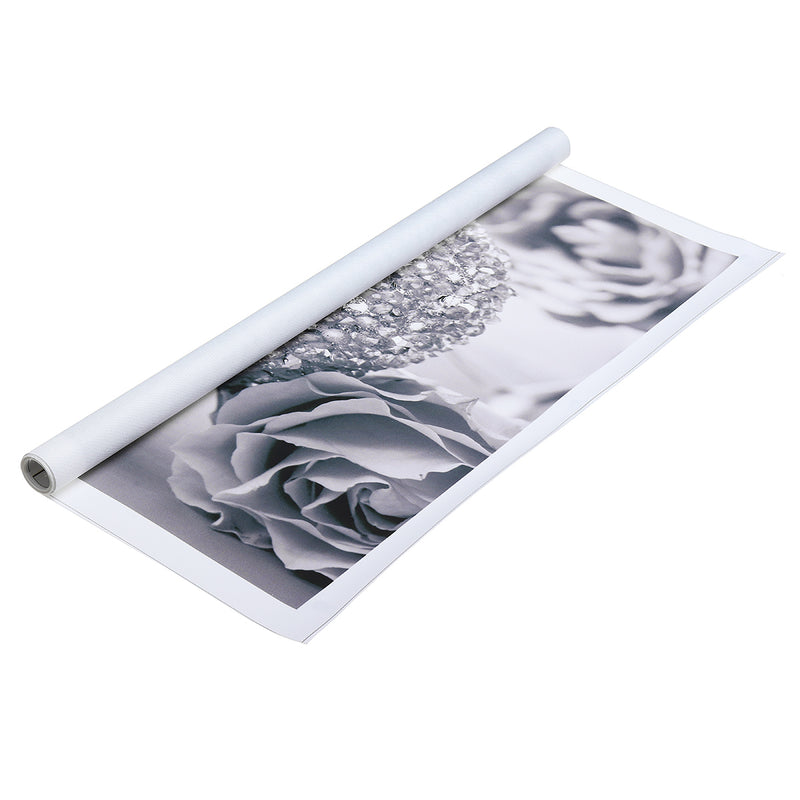 45x80cm Grey Heart Rose Canvas Wall Art Frameless Paintings Pictures Home Decor