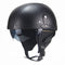 Retro PU Motorcycle Half Helmet Open Face With Visor Motorbike Scooter Cruise Safety