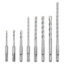 Drillpro 8Pcs 5-12mm Carbide Tip Electric Hammer Masonry Drill Bits SDS Plus Shank