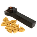 WWLNR1616H08 16x100mm Lathe Turning Tool Holder With 10pcs WNMG0804 Inserts