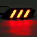 Pair Red LED Car Rear Bumper Tail Brake Light Lamp for Honda Civic Sedan 2016-2018