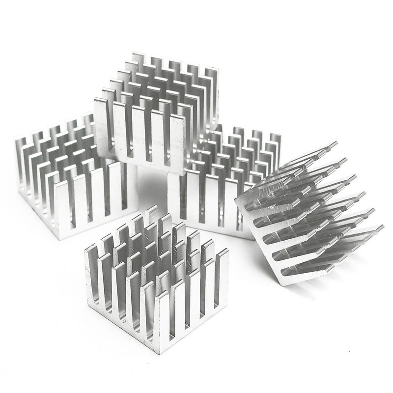 10pcs 20x20x15mm DIY CPU IC Chip Heat Sink Extruded Cooler Aluminum Heat Sink