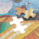 60pcs DIY Puzzle Elephant Pilot Plane Cartoon Jigsaw With Tin Box Kids Children Educational Gift Toy