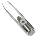Stainless Steel LED Lighted Eyebrow Tweezers Eyelash Hair Removal Makeup Tool