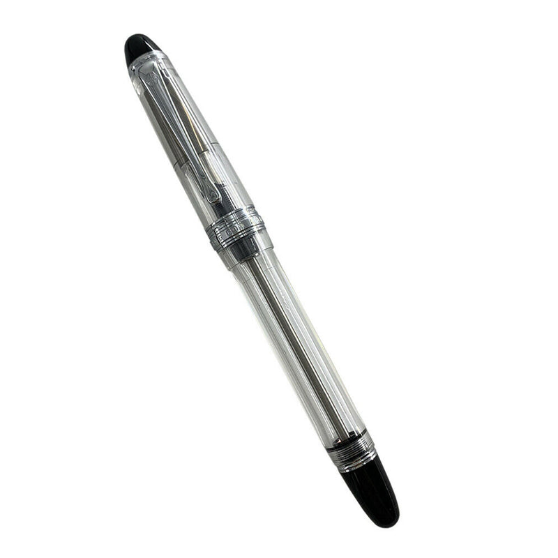 Wingsung 699 Transparent Vaccum Filling Fountain Pen F / M / Bent Nib Gift Box