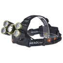 XANES 2506 2700LM Zoomable 4 Switch Modes 3T6 + 4XPE White Light 180  Rotation Adjustable Headlamp