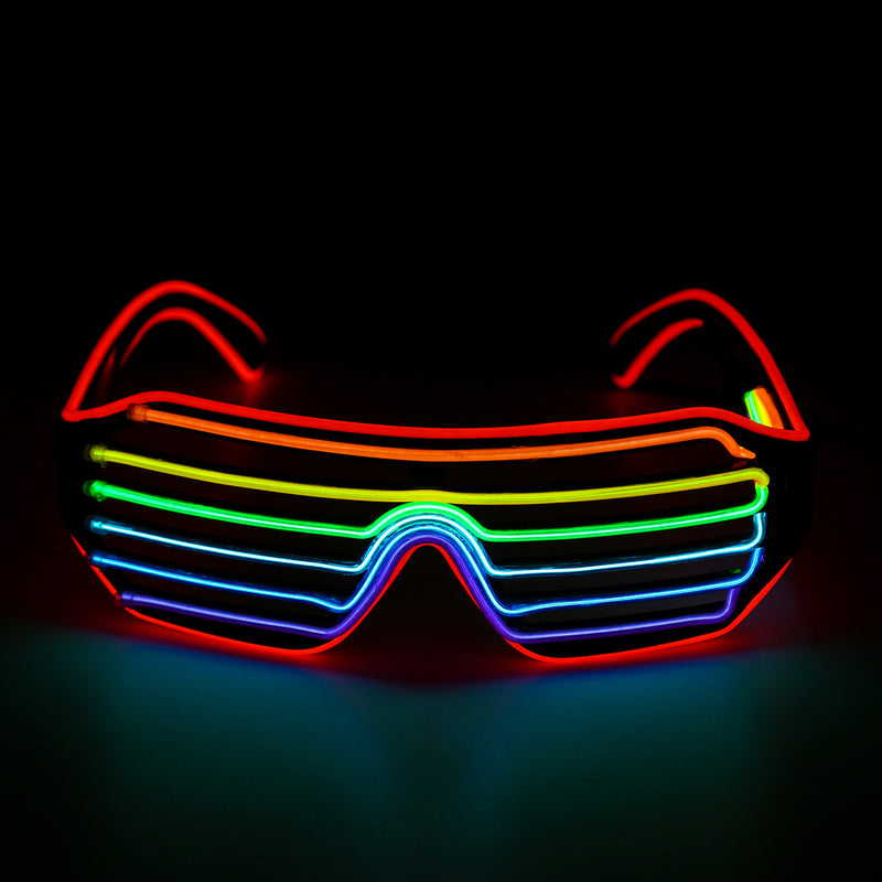 4 Modes LED Glow EL Glasses Party Flashing Festival Neon Wire Bar Party Light Up Goggles