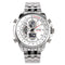 SKMEI 0993 Stainless Steel Waterproof Noctilucent Dual Digital Watch Luxury Business Style Men Wrist Watch
