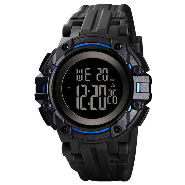 SKMEI 1545 Alarm Chronograph Luminous 5ATM Military Style Sports Men Watch Digital Watch