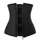 Women's Underbust Latex Slimming Zip Corset Sport Girdle Waist Trainer Cincher Slimming Body Shaper