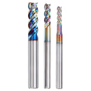 Drillpro 3-10mm DLC Colorful End Mill For Aircraft Aluminum Upgrade Milling Cutter CNC Machine Tool