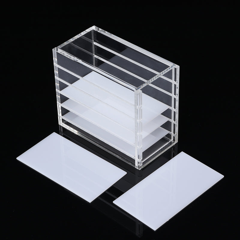 5 Layers Eyelash Extension Tools Storage Box Acrylic Cosmetic Organizer Lashes Glue Pallet Holder