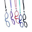 Detachable Lens Soft Silicone Frame Reading Glasses Neck Hanging Design Nose Resting Presbyopic