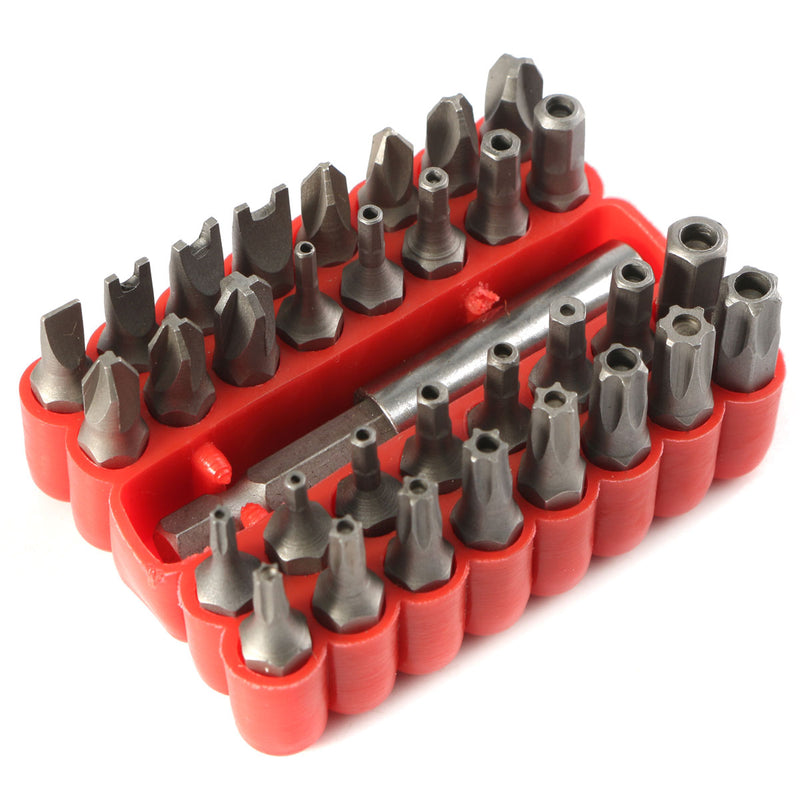 33pcs Security Hole Hex Star Spanner Electric Star Screwdriver Hex Bit Set Magnetic Holder Rod
