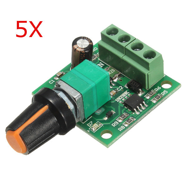 5Pcs Low Voltage DC 1.8V 3V 5V 6V 12V 2A Motor Speed Controller PWM 1803B