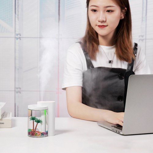 260L USB Simulation Landscape Humidifier Household Air Atomizer Night Light for Office Desktop Car Home Moisturizing And Anti-drying Atomizer