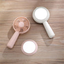 Well Star WT-F6 Handheld Mini USB Fan Portable Makeup Mirror Fan Rechargeable Air Cooling Fan For Home Office Student Dormitory Outdoors Travelling