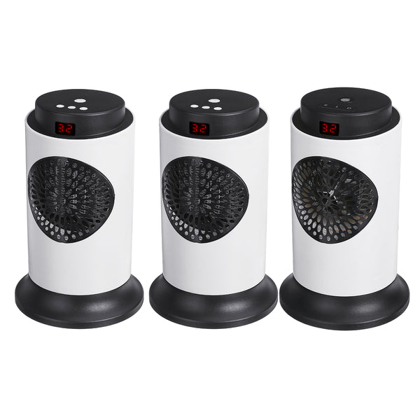 220V 700W Portable Mini Electric Heater Fan 3 Gears Handy Winter Air Warmer Cooling Silent Automatic Overheat Protection Home Room