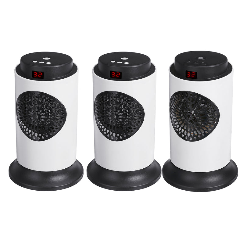 220V 700W Portable Mini Electric Heater Fan 3 Gears Handy Winter Air Warmer Cooling Silent Automatic Overheat Protection Home Room